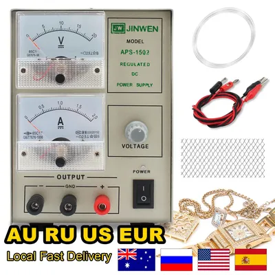 1502 Jewelry Electroplating Machine - Adjustable Voltage, Lightweight & Portable for Golden,