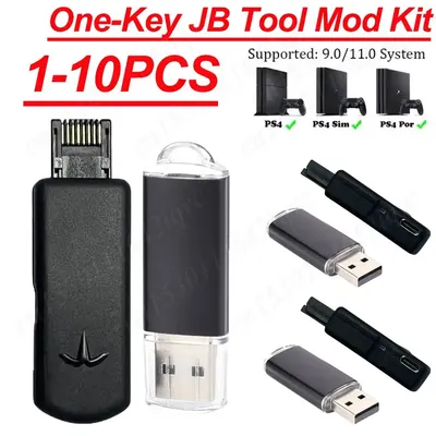 One-Key JB Tool Mod Kit USB Dongle JB USB Adapter with Type-C Cable Game Accessories for PS4/PS4