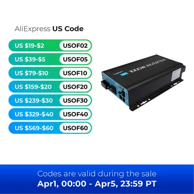 Renogy 1000W Pure Sine Wave Inverter with ECO Mode, 12V DC to AC 120V 110V Converter for Off-Grid