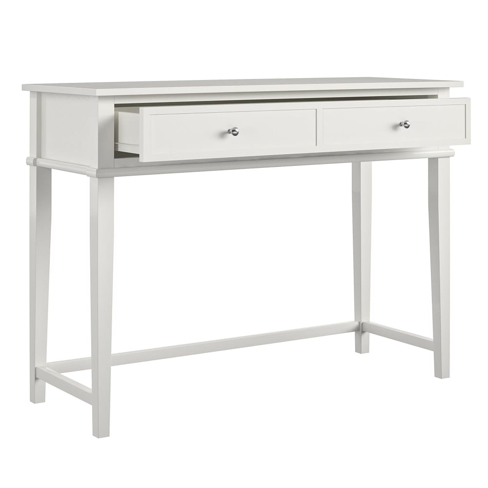 Bureau avec 1 tiroir en mélaminé blanc