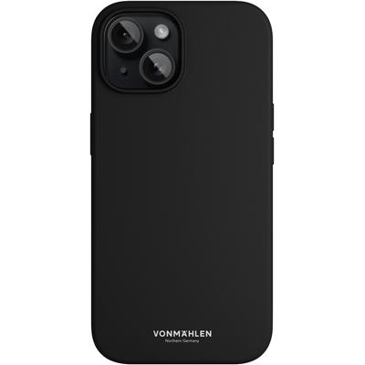 VONMÄHLEN Smartphone-Hülle "iPhone 15, Eco Silicone Case - Black", schwarz, B:11cm H:20cm T:2cm, Hüllen