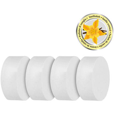 Raumentfeuchter-Nachfüllpack WENKO "Modell Prisma mit Vanilleduft", weiß, H:4cm Ø:10cm, Klimageräte-Nachfüllpacks, reduziert Luftfeuchtigkeit ohne Strom, für Räume bis 40 m³ Image