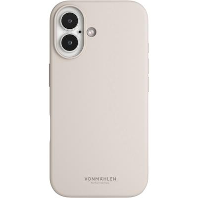 VONMÄHLEN Smartphone-Hülle "iPhone 16, Soft Silicone Case - Cream", beige (cream), B:11cm H:20cm T:2cm, Hüllen