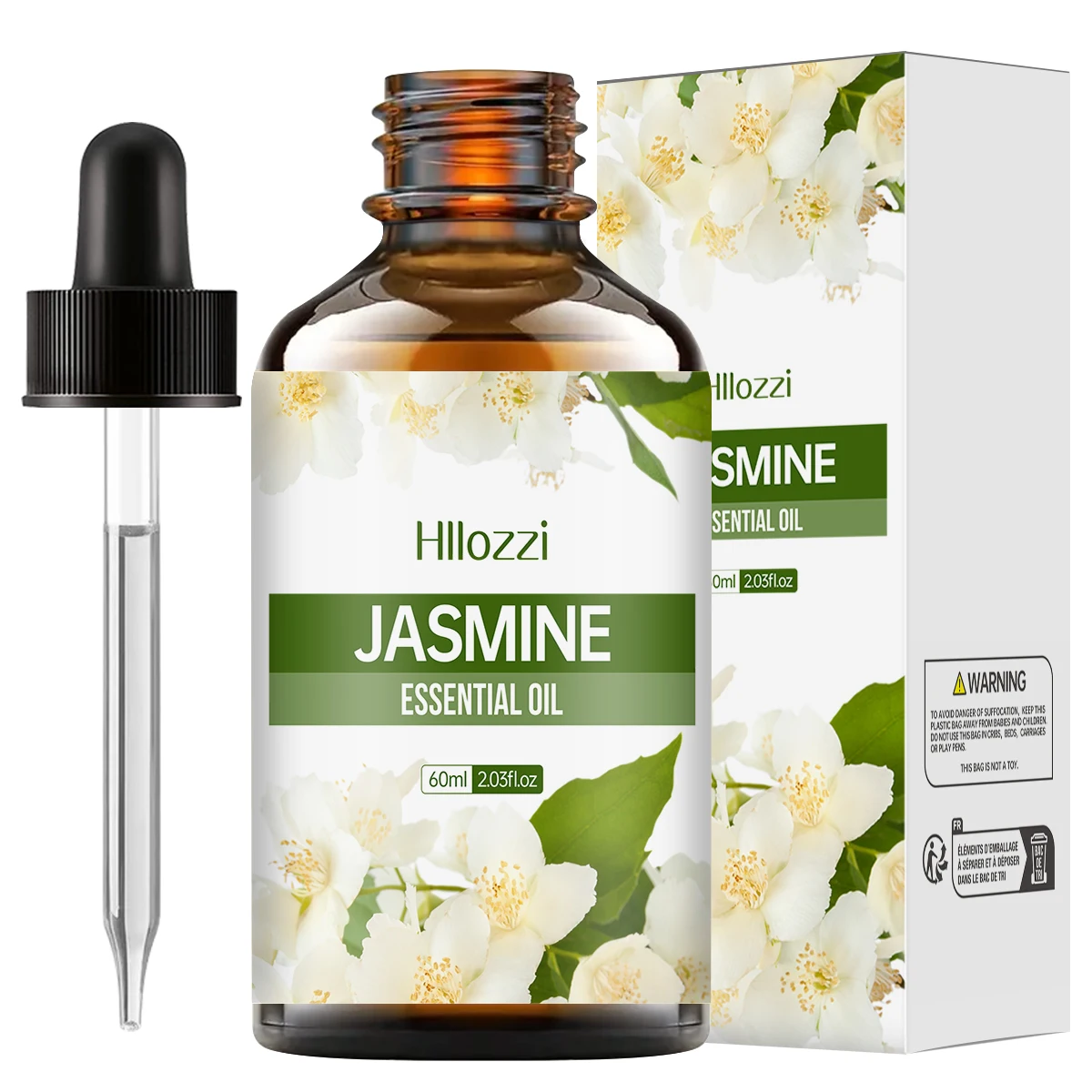 Huile essentielle de jasmin huile de soin de la peau du visage huile de massage hydratante de soin du corps huile essentielle d