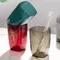 Tasse de bain de bouche de couleur unie, tasse de brosse à dents Simple pour Couple, tasse de gargarisme en plastique, gobelet de salle de bain minimaliste, accessoires de salle de bain