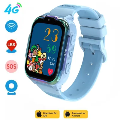 Kinder 4G Smart Uhr SOS GPS Standort Video Anruf SIM Karte Für Kinder SmartWatch Kamera Wasserdichte