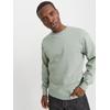 Sweatshirt JACK & JONES "JJESTAR BASIC SWEAT CREW NECK NOOS", Herren, Gr. XS, grün (iceberg grün), angeraute Sweatware, Obermaterial: 70% Baumwolle, 30% Polyester, unifarben, modisch, relaxed fit taillenbedeckt, Rundhals, Langarm Rippbündchen,...