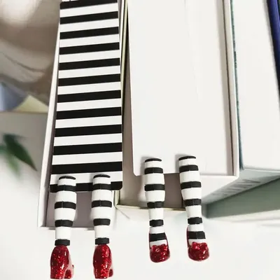3D Witch Bookmark Legs ABS Wicked Witch Bookmarks Stationery Office School Supplies For Bookworms