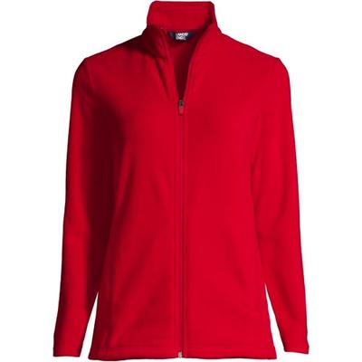 Anyweather™ Fleece Jacket, Women, size: 20-22, plus, Red, Polyester, by Lands' End