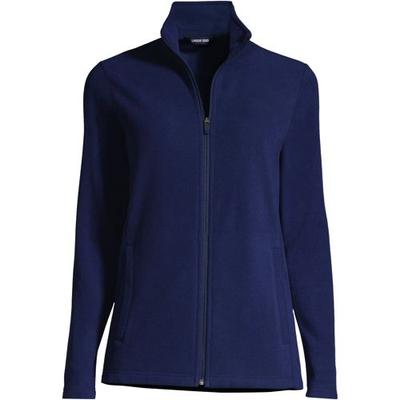 Anyweather™ Fleece Jacket, Women, size: 10-12, petite, Blue, Polyester, by Lands' End
