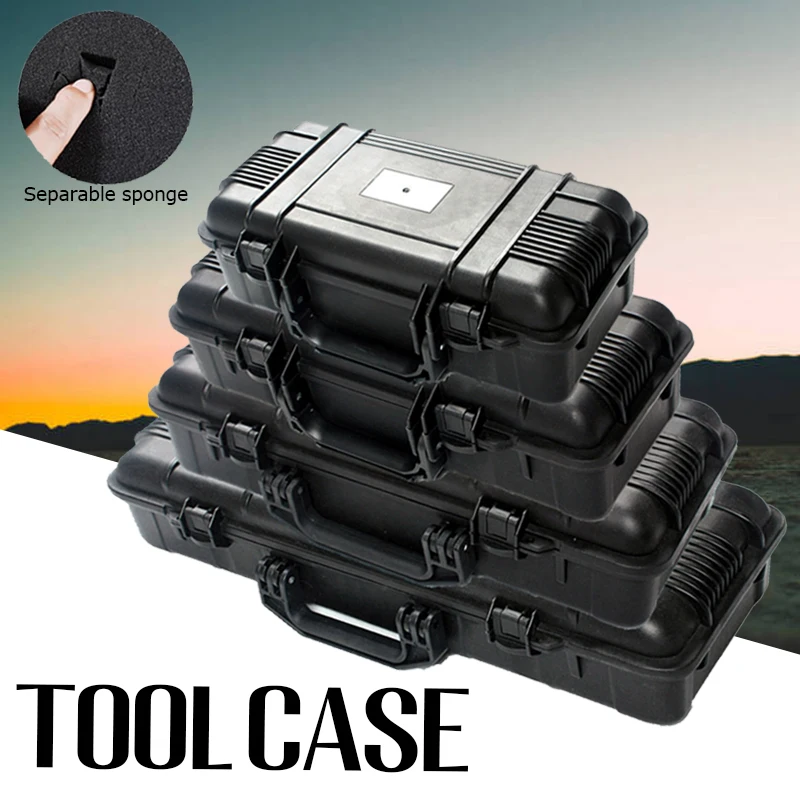 Tool Box Plastic Toolbox Waterproof Hard Case rigid Case with Foam Tool boxes Equipment toolkit Portable Toolbox for mechanics