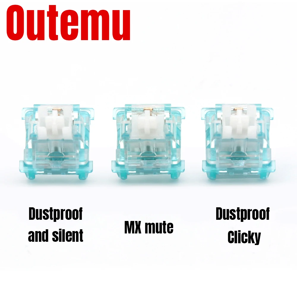 Outemu Ocean Switch für mechanische Tastatur, 3-polig, leise, linear, klickend, 45 g, 55 g, RGB, SMD, mechanische Tastatur, Gaming-MX-Switches Image