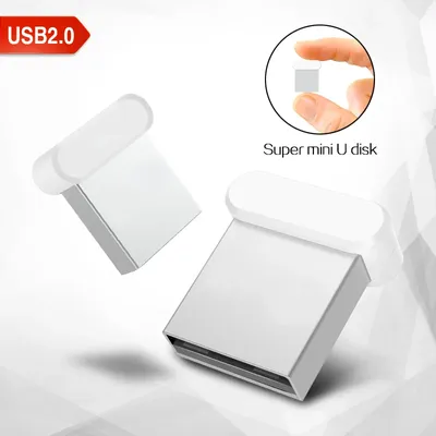 Hochgeschwindigkeits-Mini-USB-Flash-Laufwerke, 64 GB, weiß, wasserdicht, 8/16/32 GB, tragbarer Image