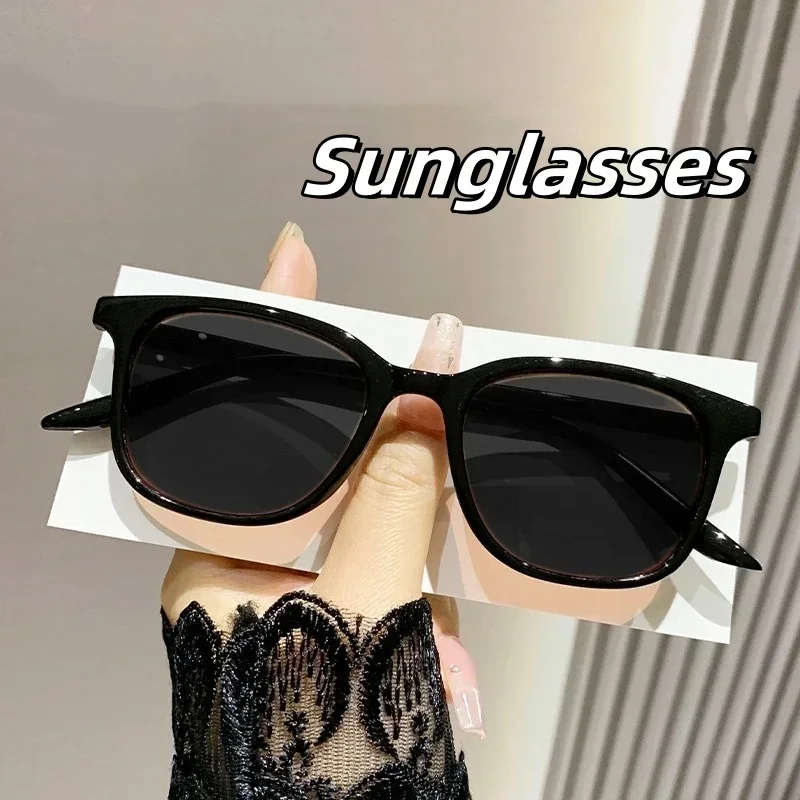 Trendy Sommer Myopie Sonnenbrille Farbwechsel Retro Vintage Photochrome Gläser Outdoor Quadratische UV Schutz Sonne Brillen Image
