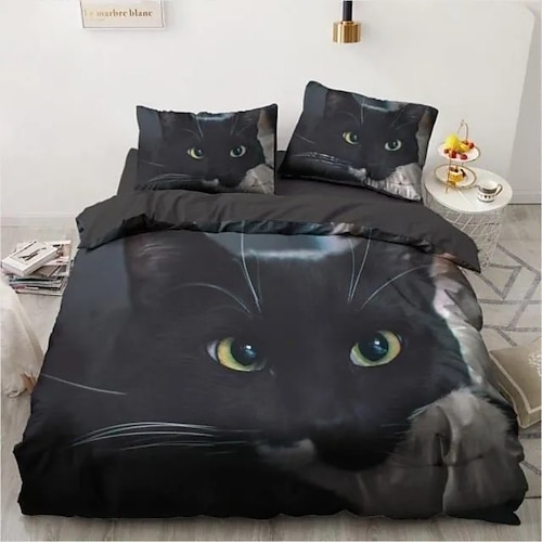 Personalisierte Bettwäsche mit Foto-Text und 3-teiligem Set maßgeschneiderte Geschenke Bettset mit 2 Kissenbezügen Image