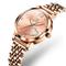 Olevs Damen-Armbanduhr mit Stahlband, dekorativ, leuchtend, schlicht, Freizeit-Quarzuhr, wasserdicht, Sport, mit Diamanten besetzt, Damen-Armbanduhr