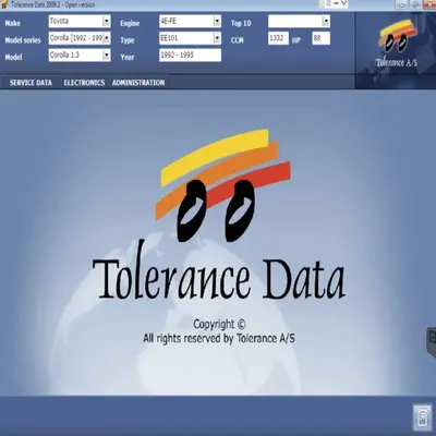 2024 Hot Software Tolerance Data 2009.2 Auto Repair Data with Free Keygen Unlimited Installation