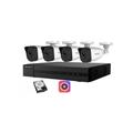 Hikvision - Kit Videosorveglianza 4MPX 4k 4 canali ip nvr poe