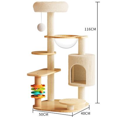 Cat Tree/Cat Tree House and Towers for Large Cat/Cat Climbing Tree with Cat Condo/Cat Tree Scratching Post/Multi-Level Large Cat Tree