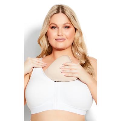 Plus Size Women's Post Surgery Bra by Avenue Body in White (Size 42 DD)