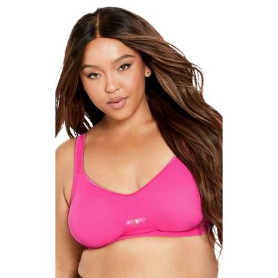 Plus Size Women's Fashion Soft Caress Bra by Avenue Body in Rose Violet (Size 40 DD)