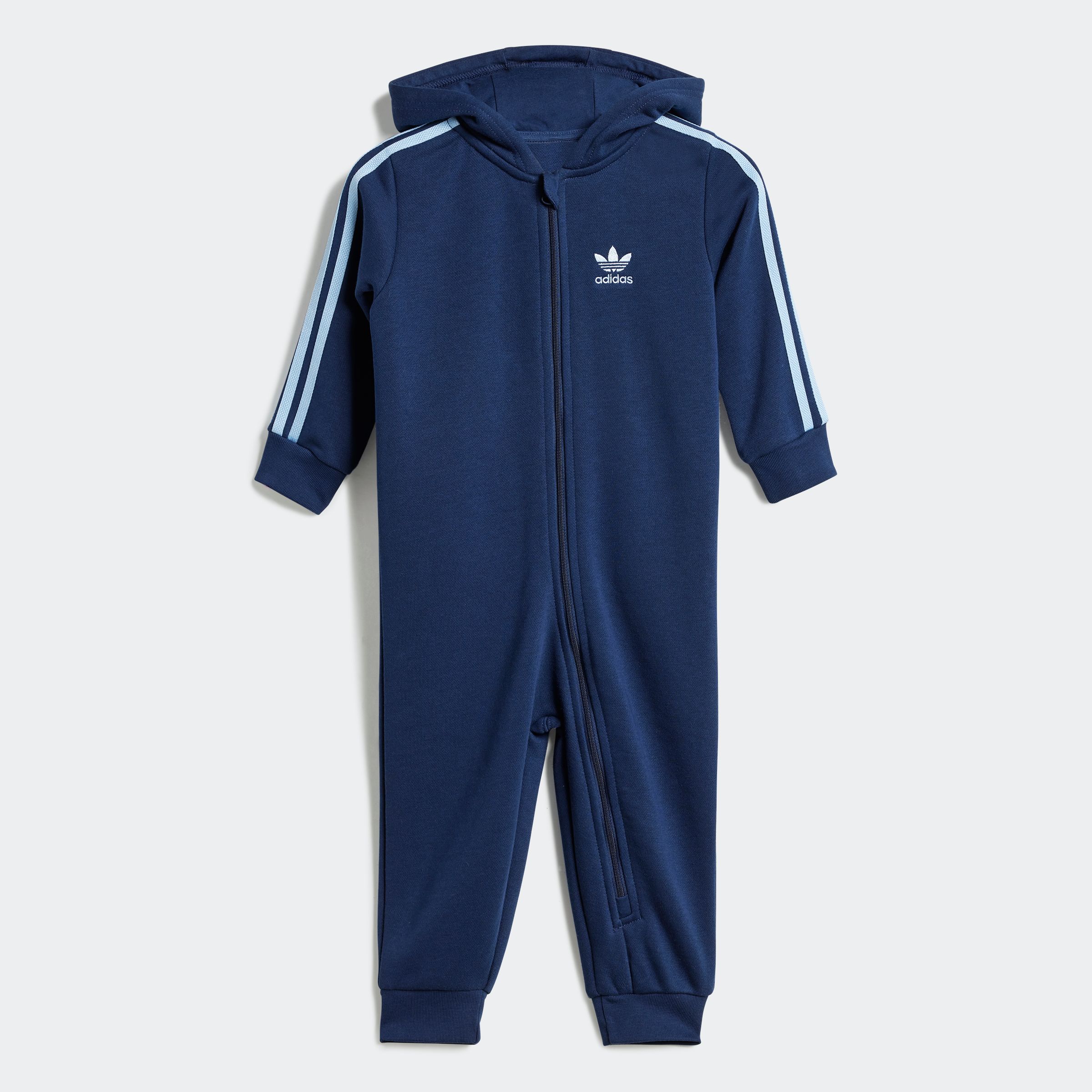 Overall ADIDAS ORIGINALS "ONESIE", Kinder, Gr. 98, blau (night indigo), Obermaterial: 70% Baumwolle, 30% Polyester, Overalls Image