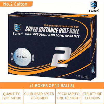 TEMU Caiton 12/24/36pcs Distance Balls, Construction, 40+ Yard Flight Challenge