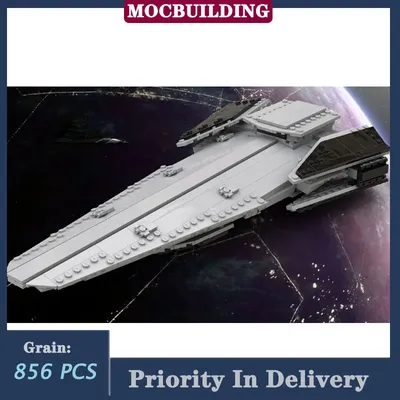 Space Movie Cruiser Modellbausteine Fregatte MOC Transport Raumschiff Sammlung Spielzeug Geschenke Image