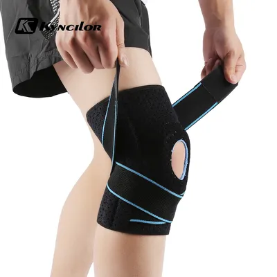 Fitness Kneepad Bandage Pressurized Elastic Knee Pads Arthritis Joints Protector Sports Gear Volleyball Knee Brace Protector