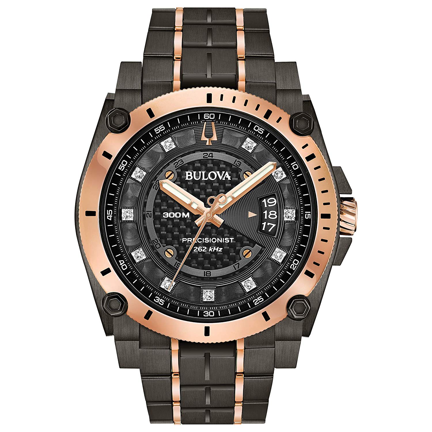 Bulova Precisionist Herrenuhr grau 98D149 Image