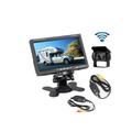 Kit retromarcia wireless Telecamera per camper, auto, rimorchi Monitor lcd 7'