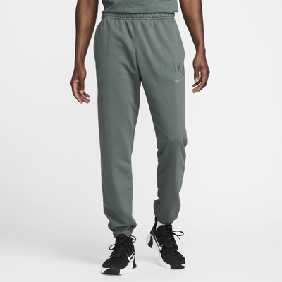 Nike Swoosh Men's Dri-FIT Fleece Fitness Joggers - Green - Polyester/Cotton
