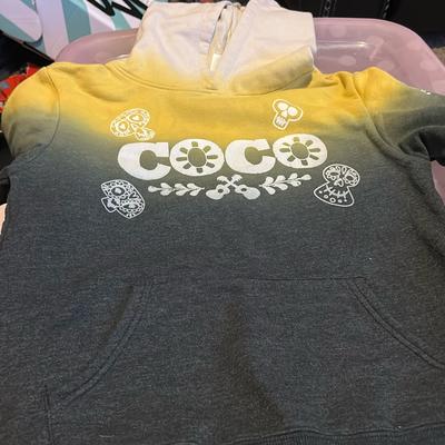 Disney Shirts & Tops | Disney’s Coco Hoodie Size M/M In Kids Charcoal Gold Hombre Good Condition ! | Color: Gold/Gray | Size: Mb