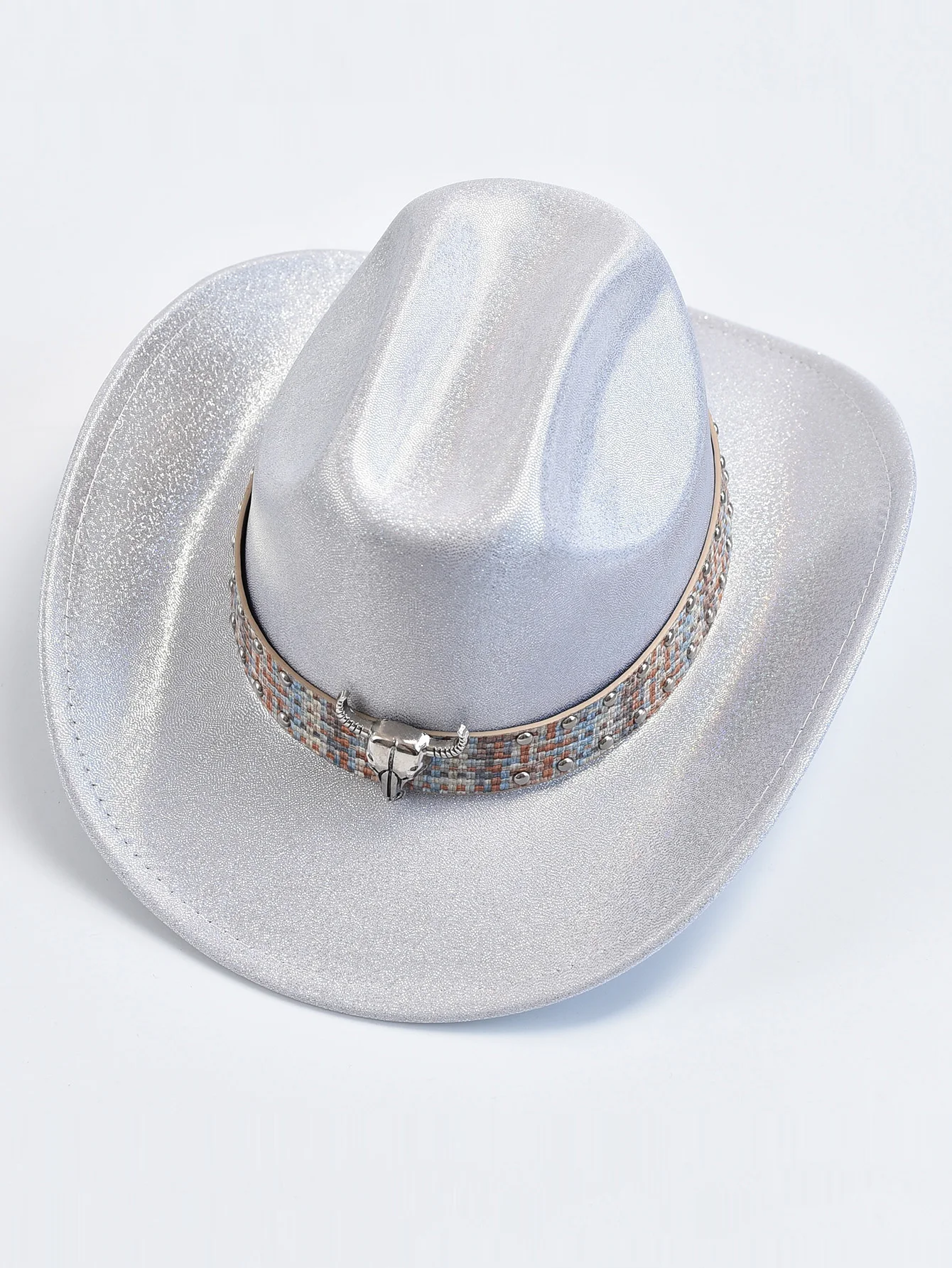 Damen Cowboyhut Mode Partykleid Fedora Hut Festival Kostüm Party Spielen Cowgirl Hut Image