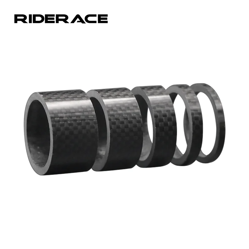 5Pcs Carbon Faser Fahrrad Vorbau Gabel Einstellung Spacer 28,6mm MTB Rennrad Headset Vorbau Carbon Faser Unterlegscheibe radfahren Teile
