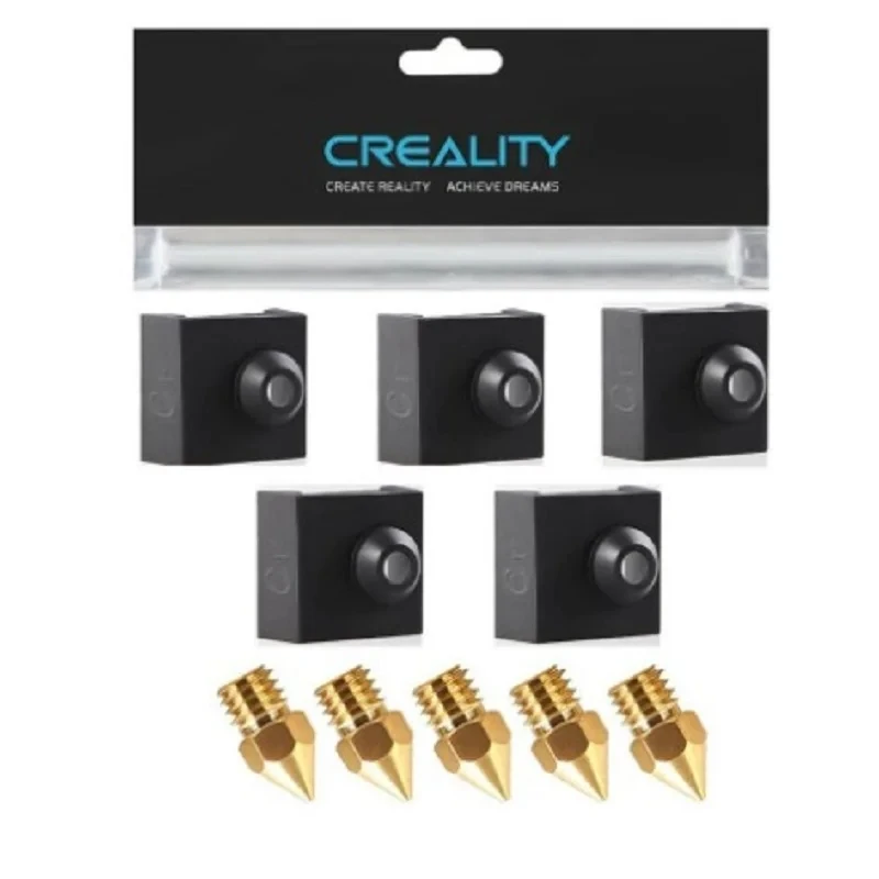 Creality Original Silikonsocke und 0,4-mm-Düse, Silikonhülle für Ender 3/3 V2/Ender-3pro, CR-6 SE, CR-10 Smart ﻿ Image