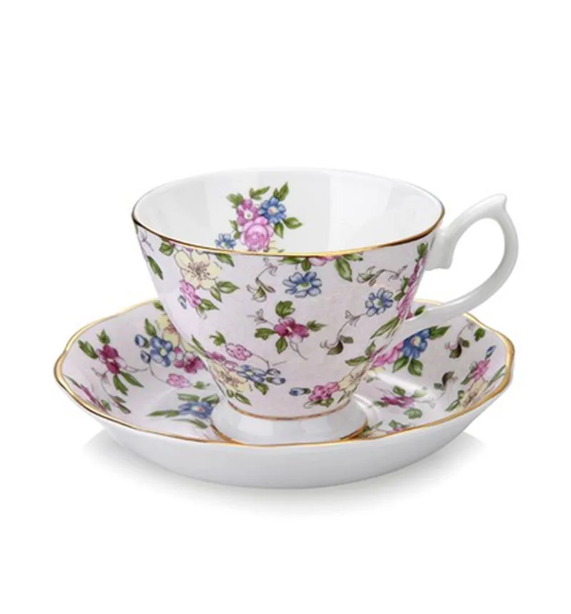 Seleziona British Royal Bone China tazze da caffè amante coppia tazze 170ml tazza da tè in ceramica e piattino Set tazza in porcellana avanzata per regalo