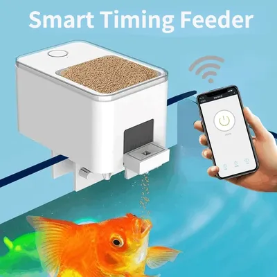 Automatische Aquarium Aquarium Feeder Timing/WiFi drahtlose Smartphone App intelligente Lautsprecher Image