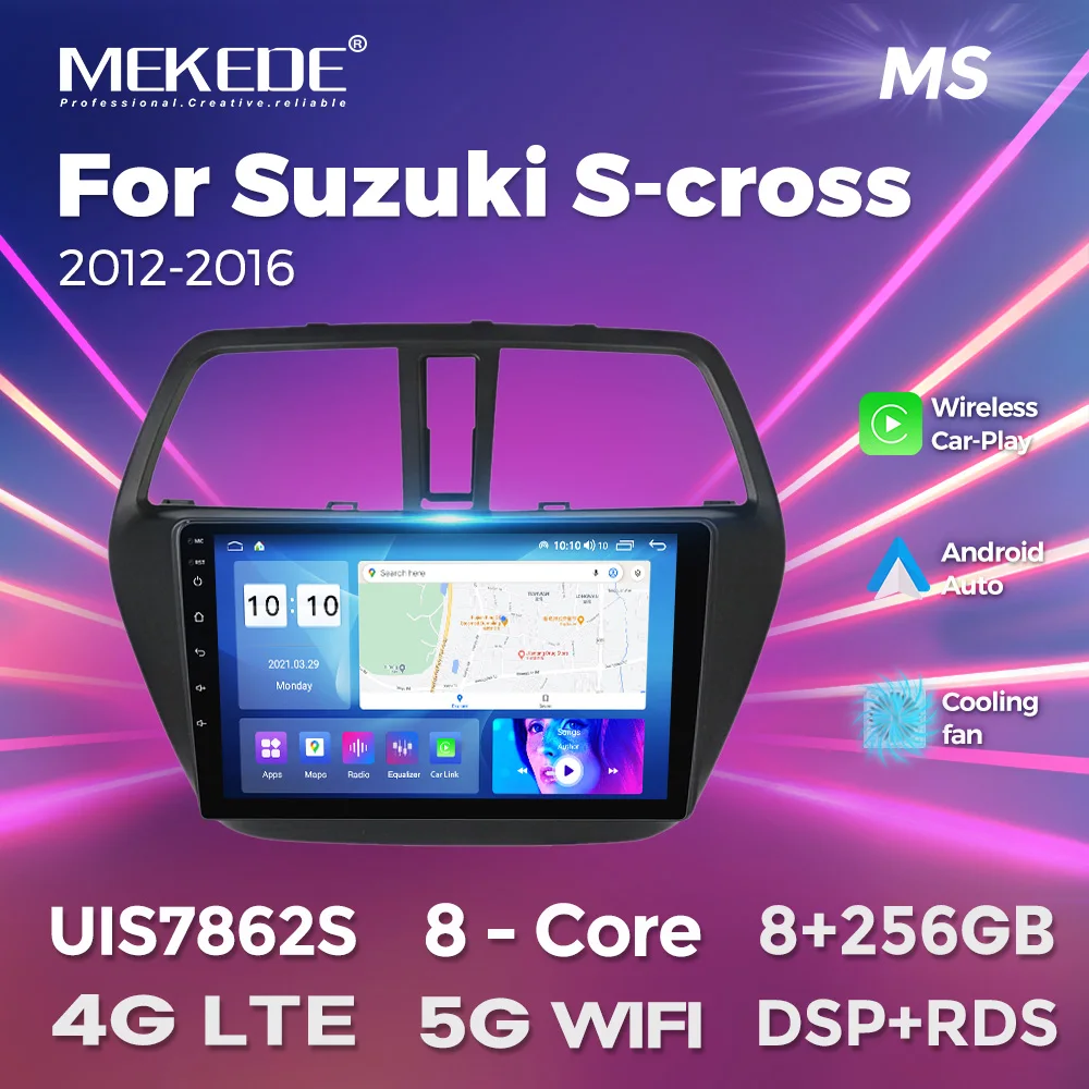 MEKEDE Android WIFI Auto Video Player für Suzuki S-CROSS SX4 2014 2015 2016 2017 Auto Stereo GPS Navigation 2 Din Carplay Audio Image