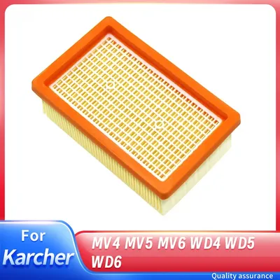 Filter für karcher mv4 mv5 mv flach falten filter mv4 mv5 mv6 wd4 wd5 wd6 nass-und trocken staubsauger filter ersatzteile Image