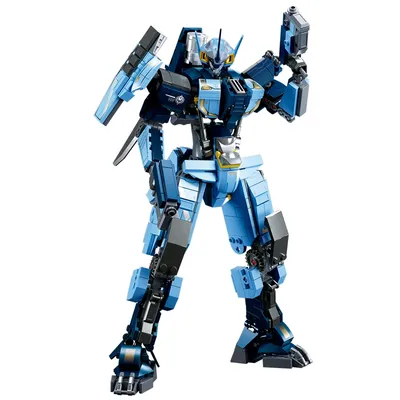 Kreative Mecha Roboter Bausteine Set MOC Action-figuren Modell Kits Mech Ziegel DIY Kinder Montage Spielzeug Festival Geschenk Für Jungen Image