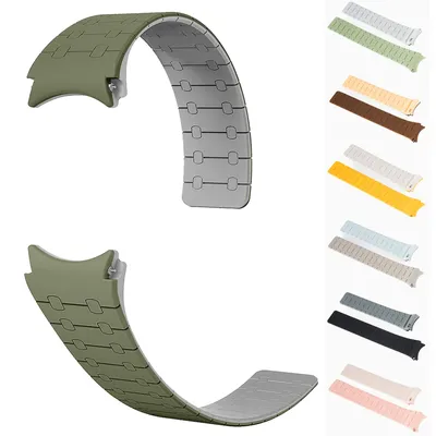 Magnetisches Silikonarmband für Samsung Galaxy Watch 7 6 5 4 44 40 mm 6Classic 43 mm 47 mm, keine Image