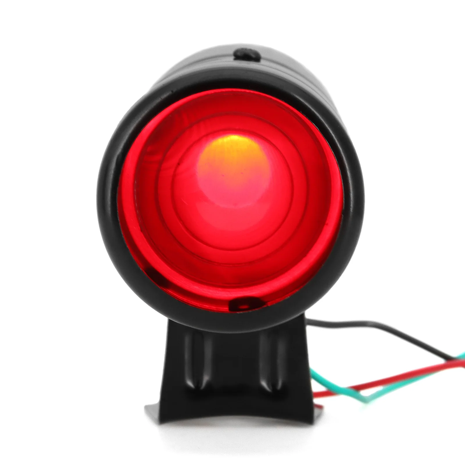 Universal schwarz einstellbarer digitaler Drehzahl messer U/min Schalt licht rot LED 1000 ~ 11000 U/min Drehzahl messer Messgerät Warn schalt licht Image