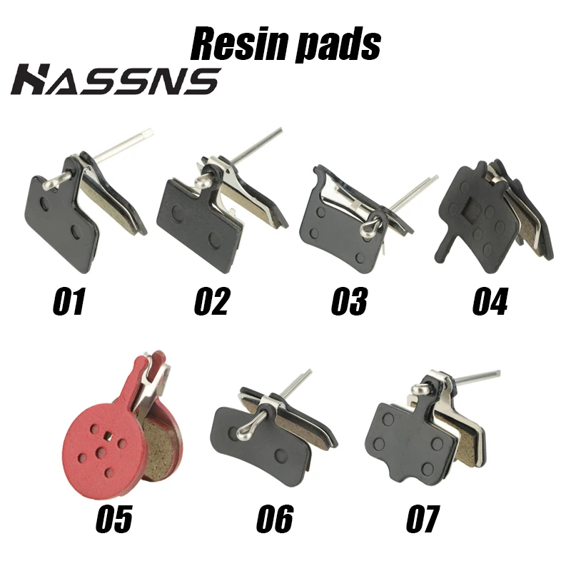 HASSNS MTB Bremsbeläge Elektrische Roller Fahrrad Disc Mechanische Bremsbelag Harz Für Shimano Mountainbike Hydraulische Bremssattel Image