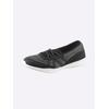Slipper HEINE, Damen, Gr. 39, schwarz, Synthetik, Textil, modisch, Schuhe