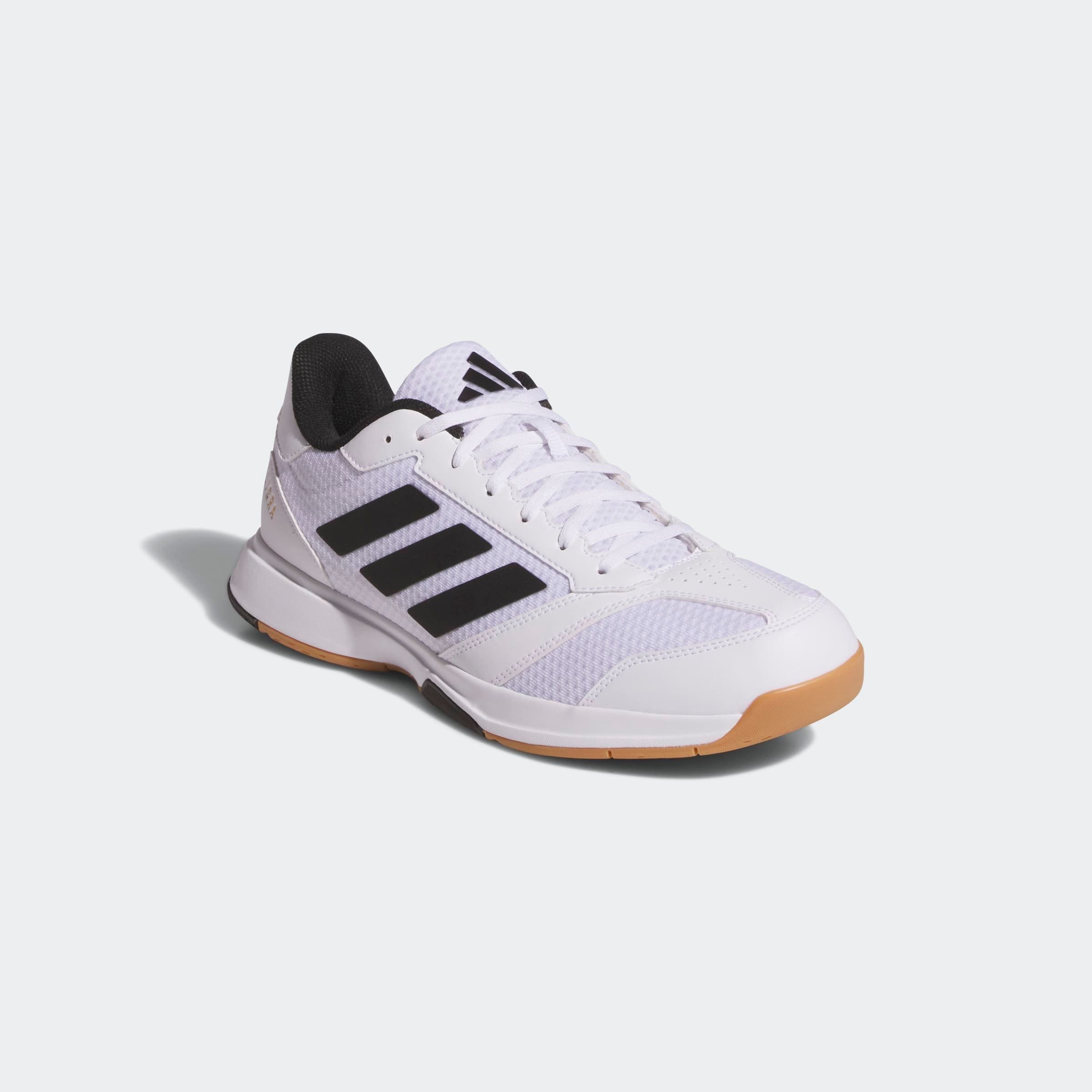 Hallenschuh ADIDAS PERFORMANCE "LIGRA 8 INDOOR", Herren, Gr. 41, schwarz-weiß (cloud weiß, core schwarz, ftwr weiß), Synthetik, Textil, Schuhe Hallenschuh, geeignet für jeden Hallensport