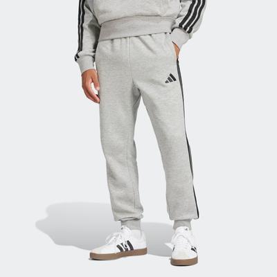 Sporthose ADIDAS SPORTSWEAR "M 3S FL TC PT", Herren, Gr. XL, N-Gr, grau (medium grau heather, schwarz), Obermaterial: 55% Baumwolle, 36% Polyester, 9% Viskose, sportlich, Hosen