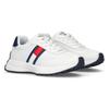 Sneaker TOMMY HILFIGER, Kinder, Gr. 36, weiß (weiß, blau), Polyester, Synthetik, sportlich, Schuhe, Runners Sneaker, Retro Sneaker, Schnürschuh mit Logoflag