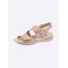 Sandalette, Damen, Gr. 38, rosa (rosé), Glattleder, sportlich, Schuhe