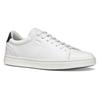 Sneaker GEOX "U BALTMOORE", Herren, Gr. 42, weiß, Leder, Synthetik, Textil, casual, Schuhe, Retro Sneaker, Schnürschuh mit farblich abgesetzter Ferse